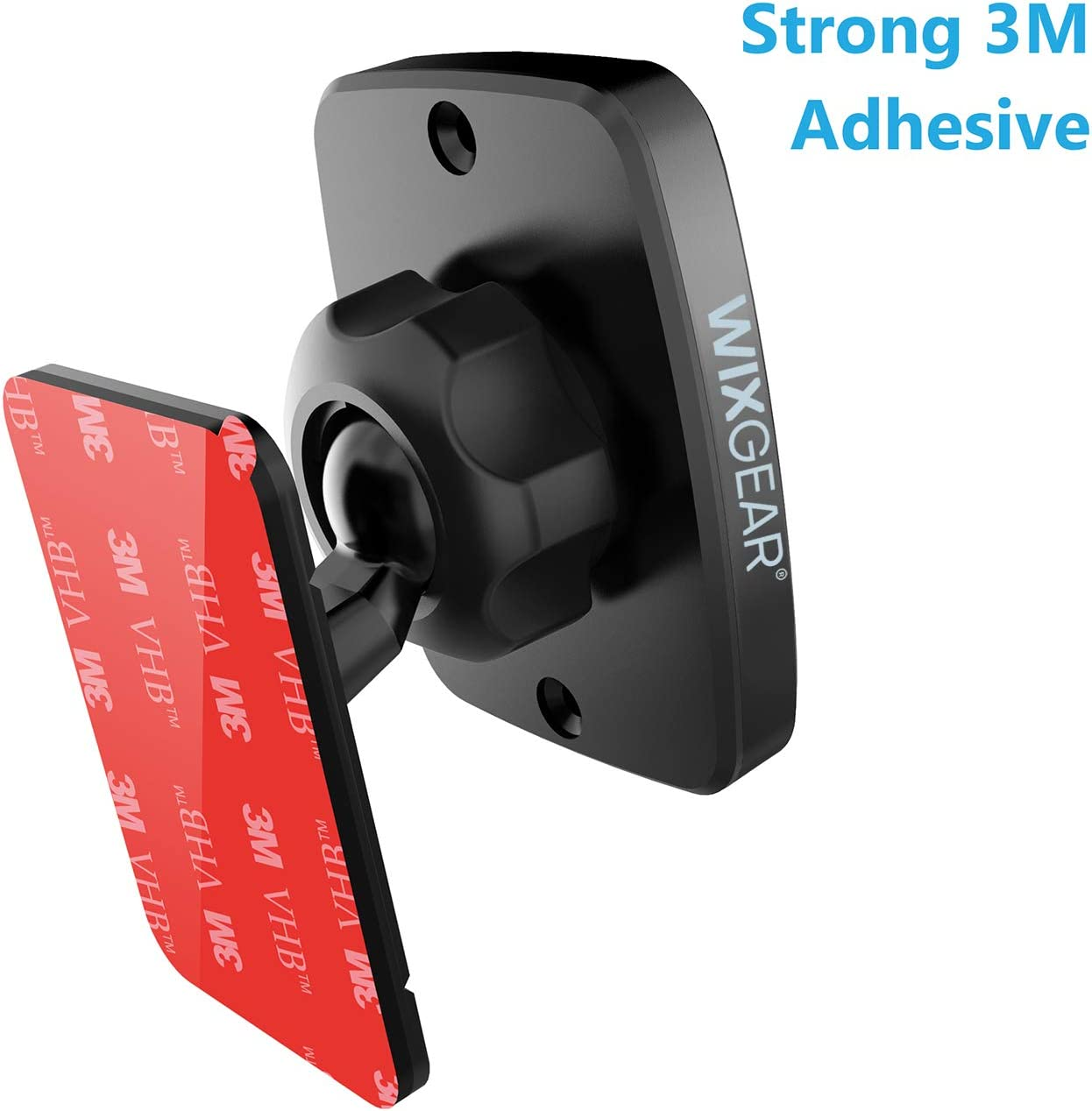 Magnetic Phone Car Mount, Wixgear Universal Stick on Dashboard Magnetic Car Mount Holder, for Cell Phones and Mini Tablets with Fast Swift-Snap Technology, (Newer Model) image number 2