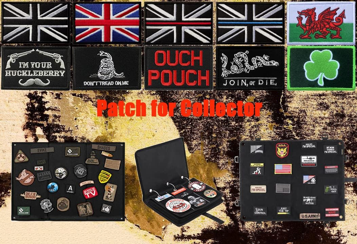 2 PCS Tactical Denmark Flag Embroidered Patches - 3.15"X 2" Nordic Danish Flag Military Uniform Sew on Emblem Patch - Loop & Hook Fasteners Attach to Tactical Backpack, Garment & Gears image number 5