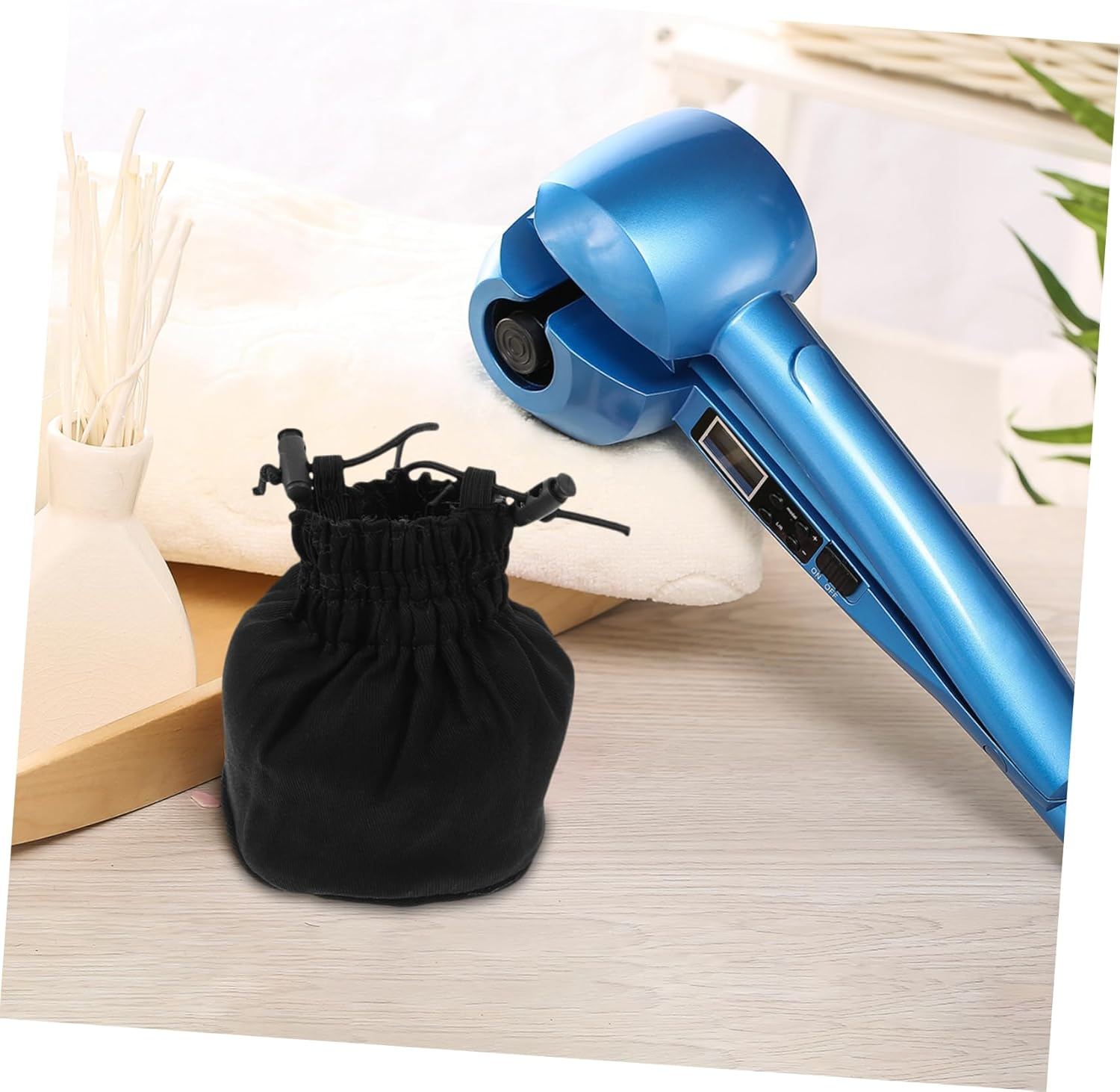 Universal Hair Dryer Sock Mesh Diffuser Cover Silver Portable Blow Dryer Organizer for Salon Home Travel Hair Styling and Drying Accessories image number 1