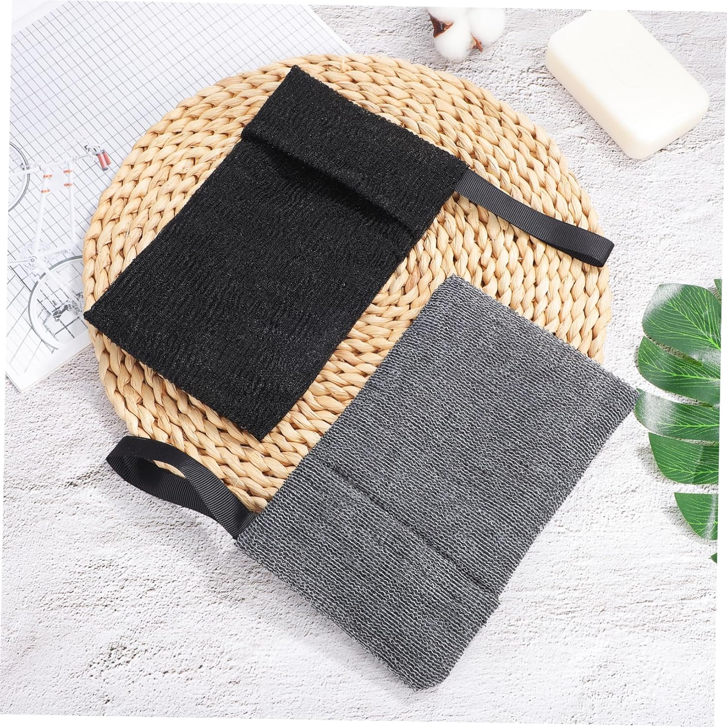 Healeved Soap Saver Soap Bar Container 4 Pcs 19X11.5Cm Nylon Foaming Bath Storage Pouch with Hanging Rope for Bathroom Use image number 4