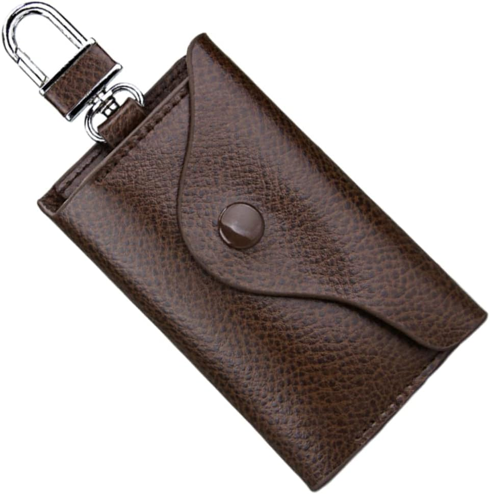 Card Wallets Universal Leather Key Chain Holder Wallet Case Car Bag Pack Hanging Waist Pouch Buckle Bracket Box