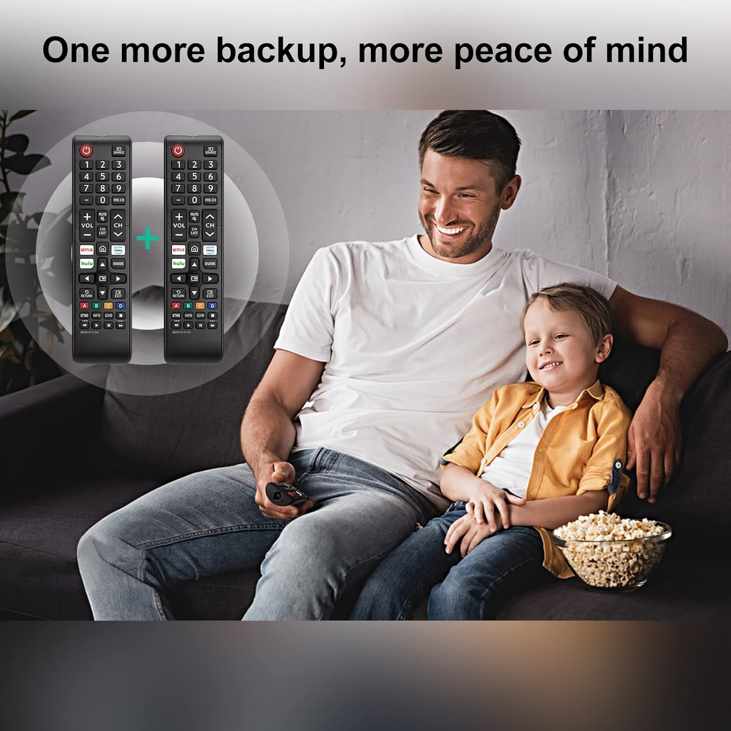 (Pack of 2) Universal Remote for Samsung TV, Replacement for All Samsung Smart TV LED QLED UHD LCD HDTV Frame Curved 4K 8K 3D Series TV