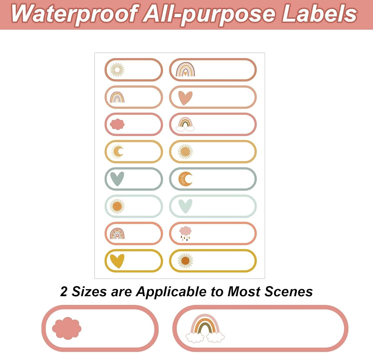 Kids Label for Daycare, 320 Pcs Baby Bottle Labels, Name Labels Kids, Self Laminating, Waterproof, Name Label Stickers for School Supplies, Water Bottle, for Kid Stickers Self Adhesiven.