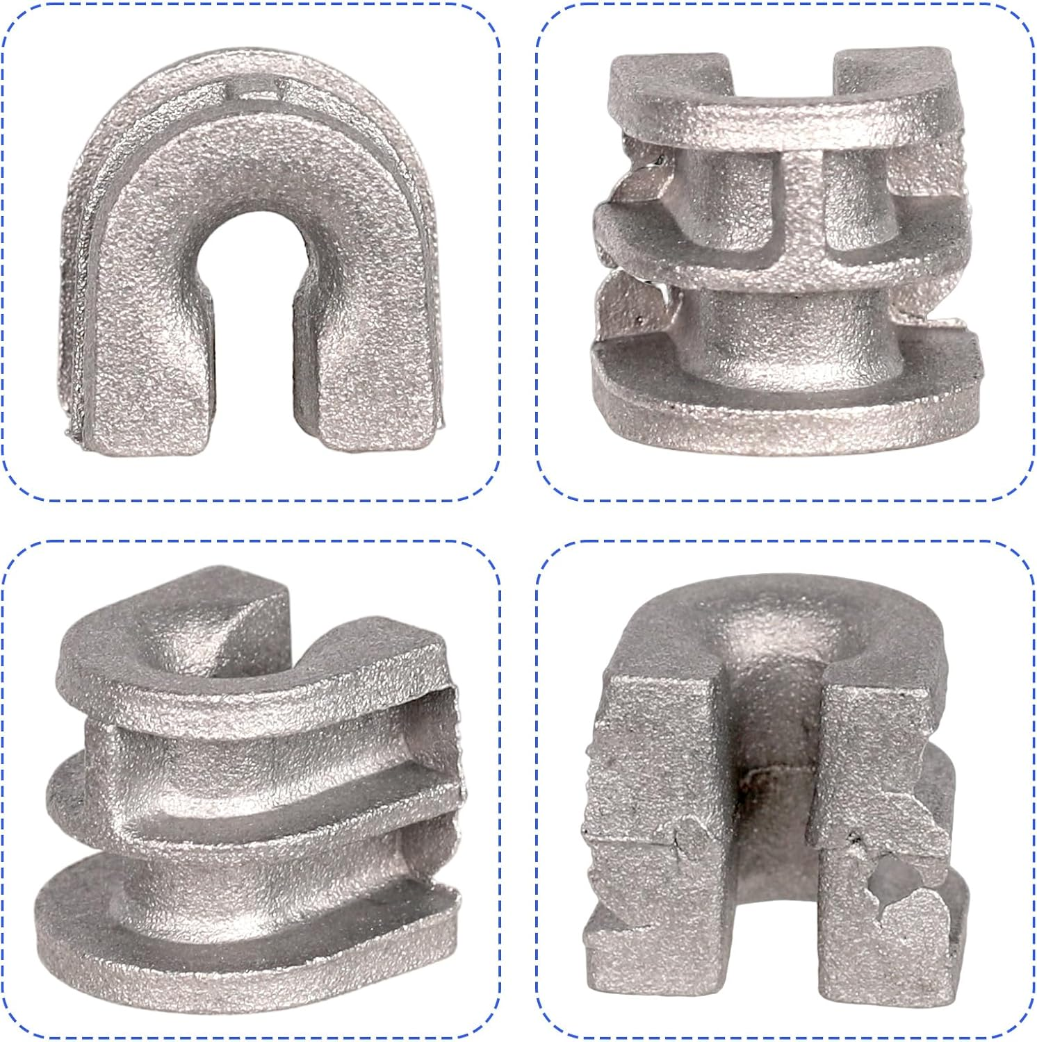 12Pcs String Trimmer Head Eyelet Sleeves for STHIL, Weeding Machine Head Replacement Part for Autocut 25-2 Eyelets Compatible with FS90R FS100RX FS55 FS85 FS110 FS110R Fs130R(Silver) image number 4