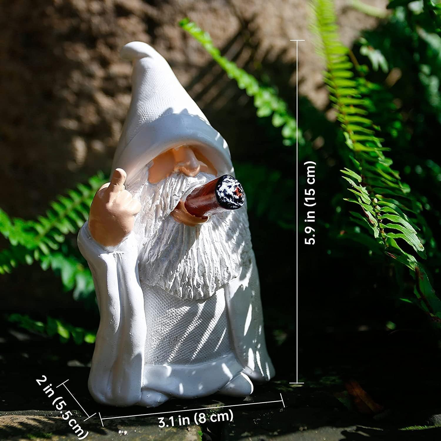 Garden Gnomes Funny Outdoor Gnome Statues 15Cm Garden Gnome Crafts Garden Decor Funny Resin Statues for Lawn Yard image number 1