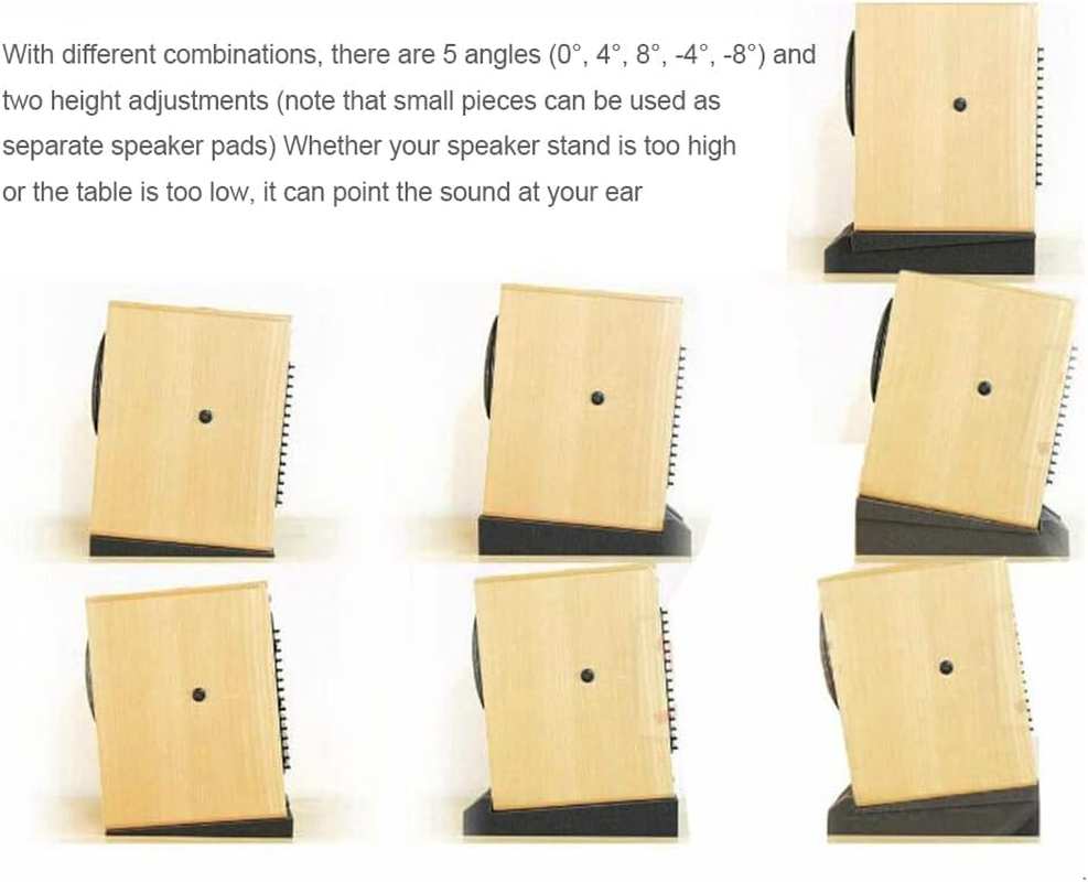 Studio Monitor Isolation Pads for Monitors,Made of High Density Acoustic Foams,Stabilizer Speaker Base,Studio Monitor Acoustic Speaker Isolation Foam Pads,Compatible for 5 Inch / 6 Inch Speaker Boxes