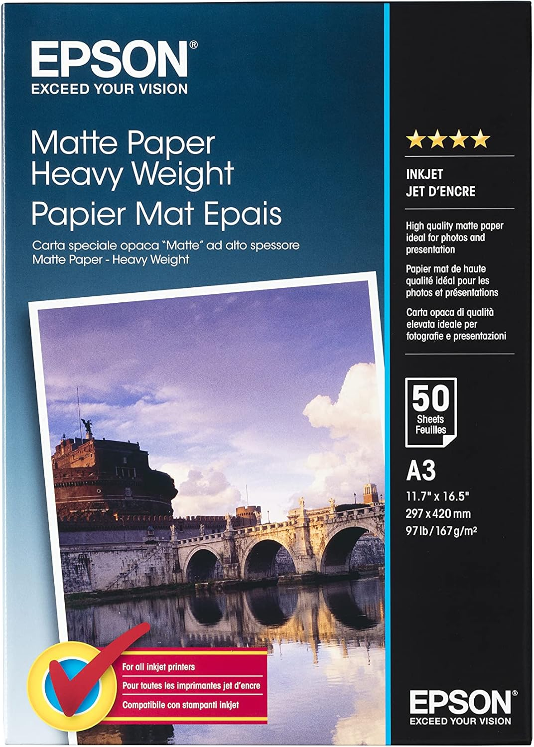 Epson C13S041261 A3 Matte Heavyweight Paper image number 5