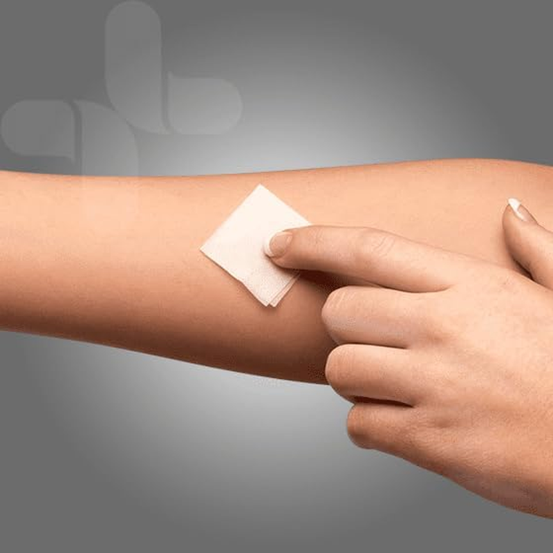 AEROWIPE 70% Isopropyl Alcohol Swab, Antibacterial Wipes for Skin Cleansing before Injections and Blood Glucose Checks, Individually Wrapped Pads for First Aid Essentials, 3 X 3 Cm Swabs, 100 Count image number 1