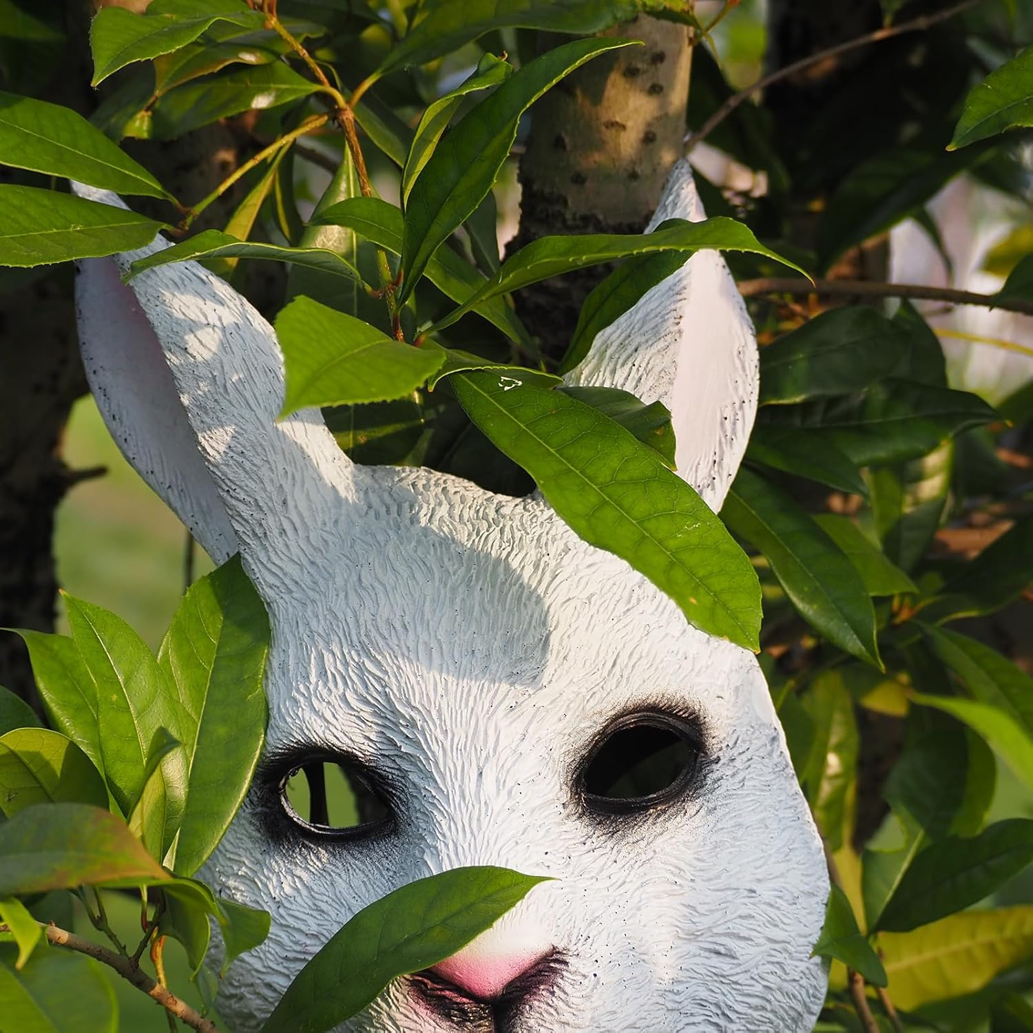 Unisex Deluxe Rabbit Mask - Adult Animal Mask for Halloween Party image number 2