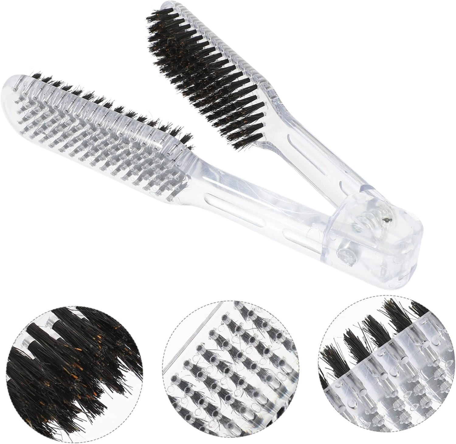 Outanaya Hair Straightener Comb Double Sided Brush V-Shaped Styling Hair Straightener Comb for Women at Home and Salon Use image number 3