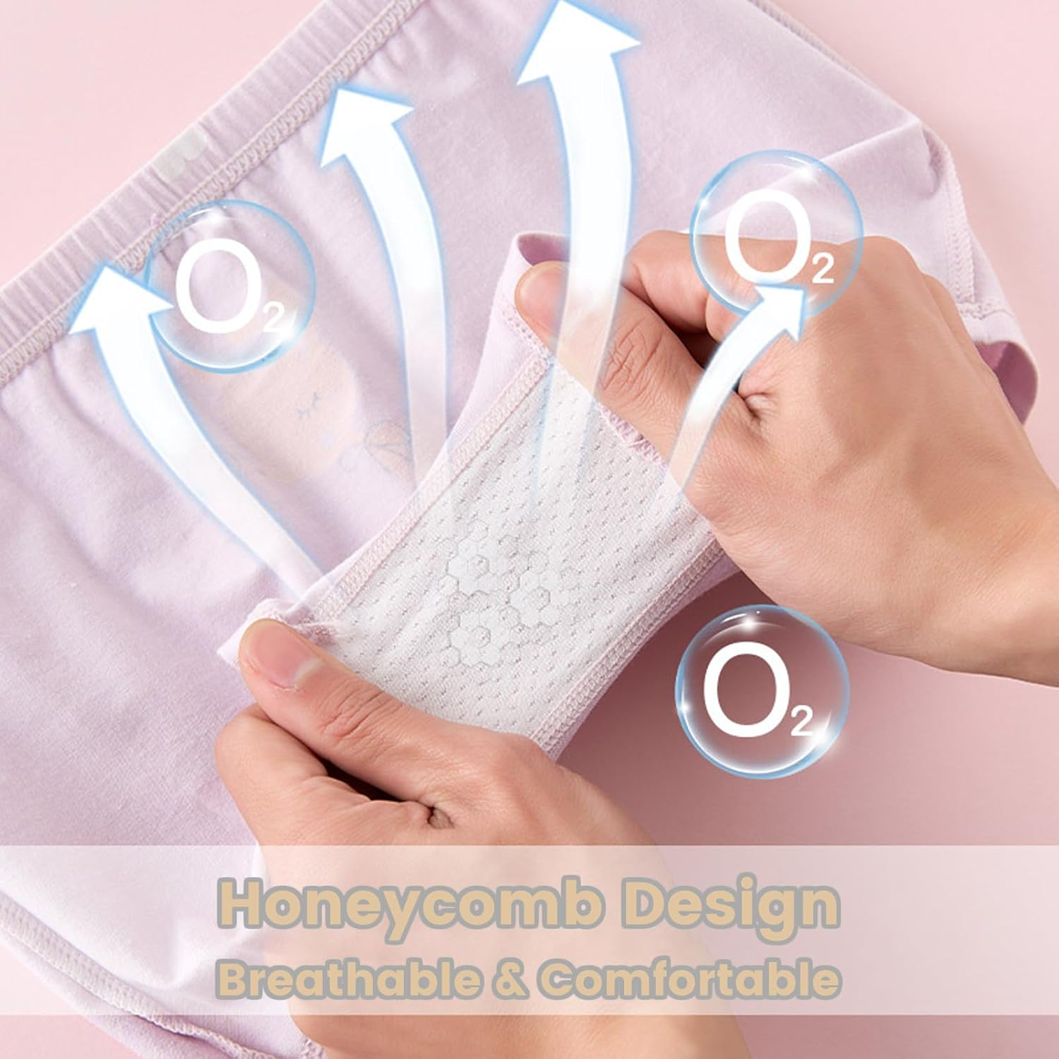 ZONEY 4 Pack Little Girls Cotton Underwear Soft Shorts Kids Boxer Briefs Panties for 2-10 Years image number 6