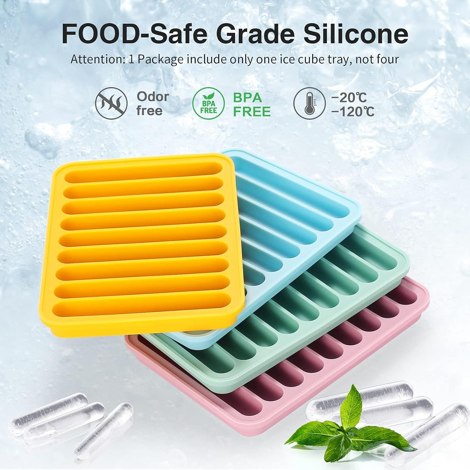 Sursip 32 Oz Glass Water Bottle with Time Marker,1 Liter Bpa-Free Reusable Motivational Water Bottle with Non-Slip Silicone Sleeve and Bamboo Lid, Ice Cube Tray, Leak-Proof, Dishwasher Safe image number 2