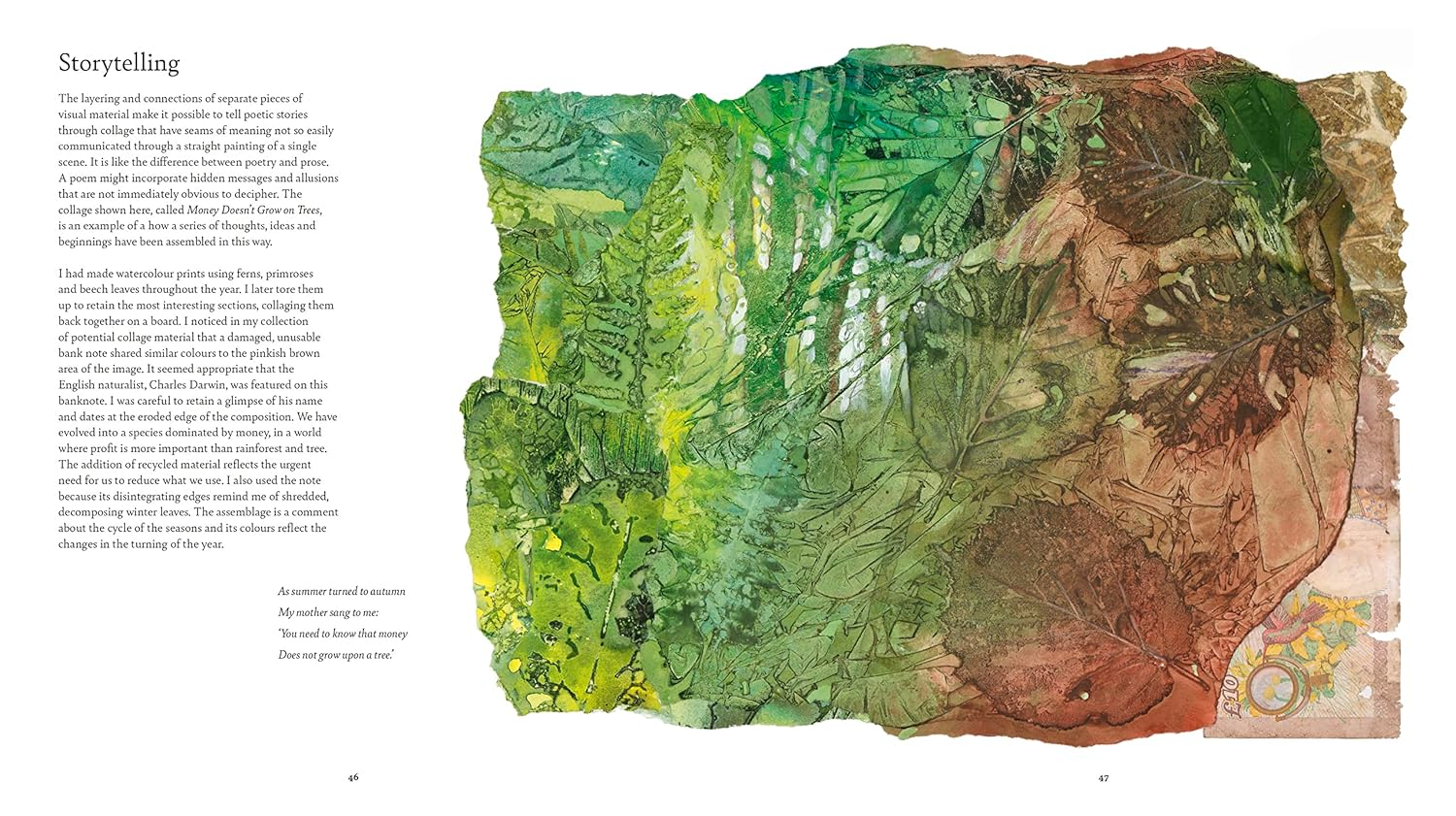 Poetic Woods: Experimental Watercolour and Collage