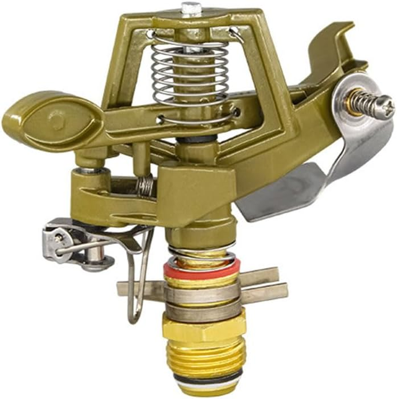 AIMALL Alloy Garden Sprinkler Head &ndash; 360-Degree Automatic Rotating Nozzle, Adjustable Angle, 4-Point Control, Durable Brass & Stainless Steel image number 6