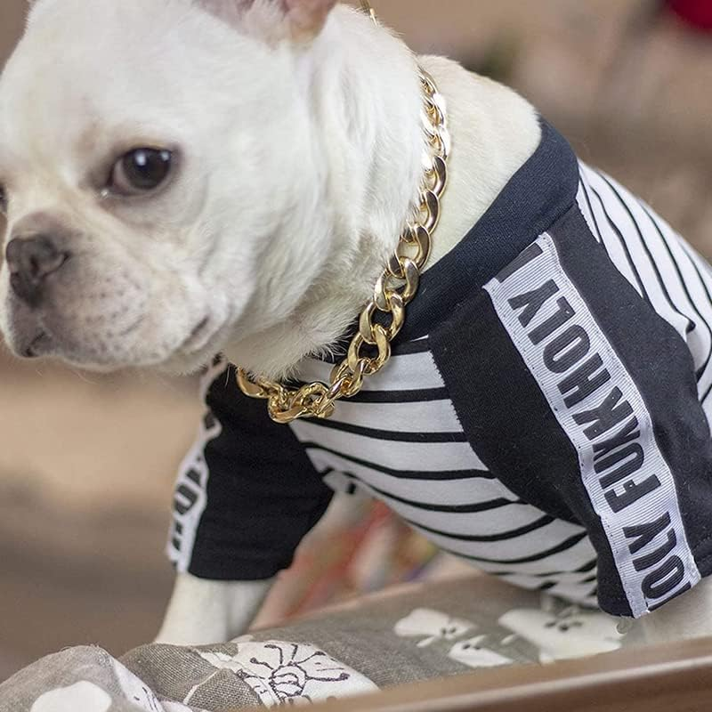 Dog Chain Collar Heavy Duty Choker Double Pet Slip Check Twist Link Chrome Chain, Water-Resistant, Ideal for Medium & Large Breeds image number 7