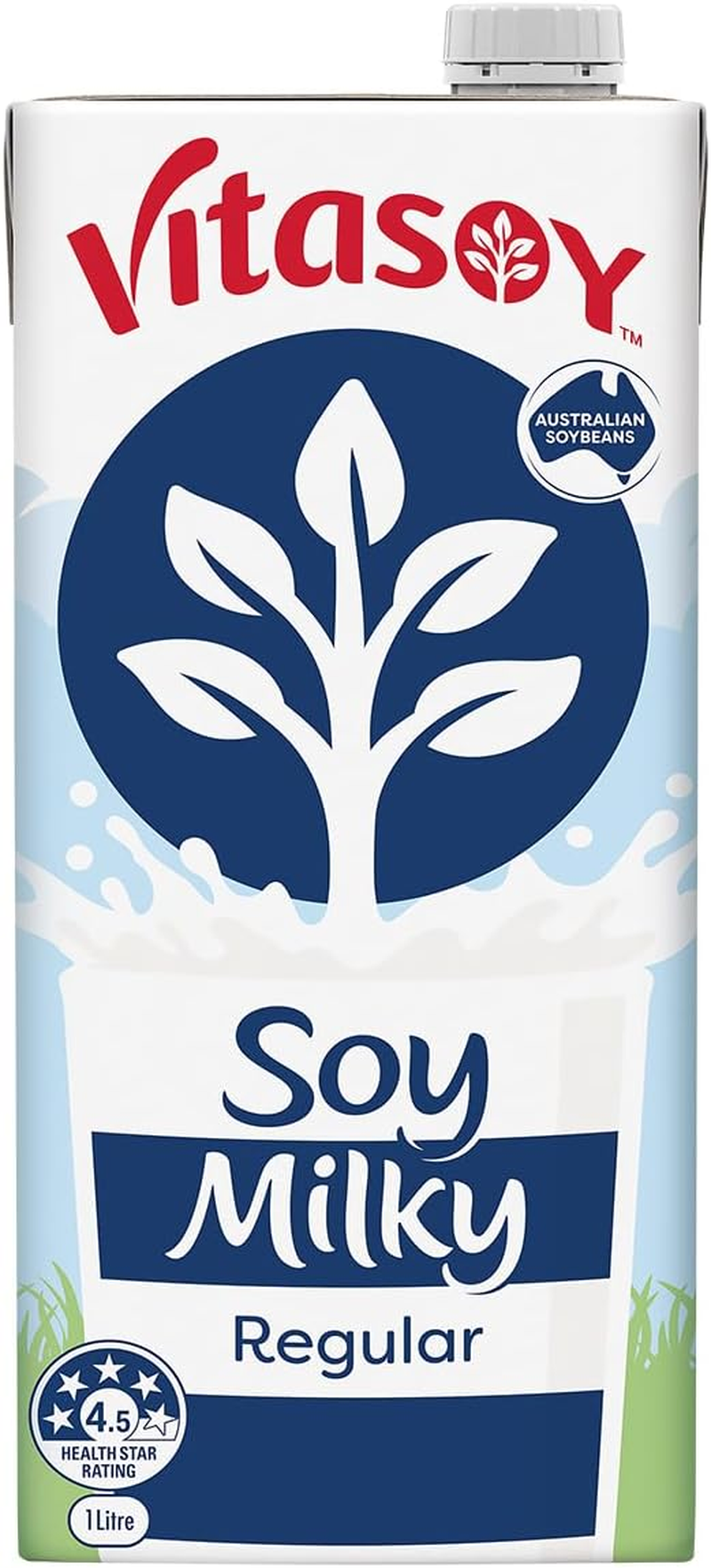 Vitasoy Milky Regular Long Life Soy Milk, 1 Litre (Pack of 12) image number 3