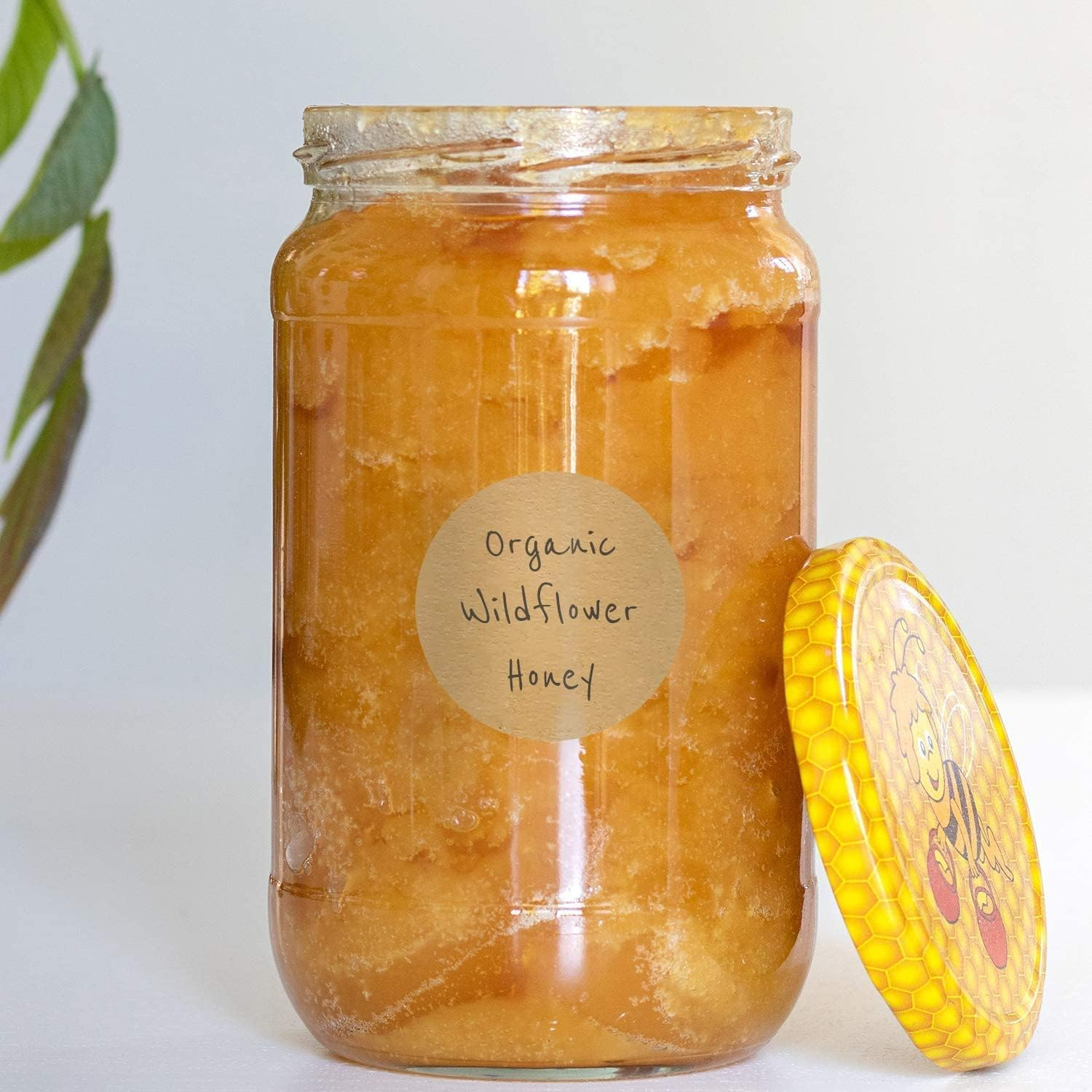 1.5&rdquo; Natural Brown Kraft Stickers (500 per Roll) - round Blank Stickers , Self-Adhesive Handmade Jar Labels for Store Owners, Crafts, Organizing, Jar, and Canning Labels, Price Tags image number 5