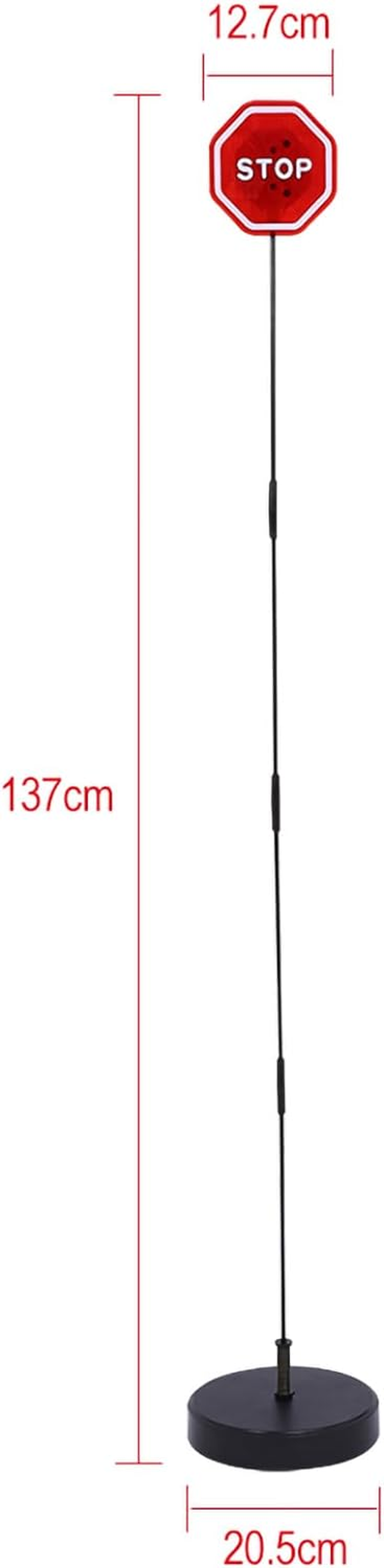 LED Flashing Stop Sensor, Flashing Warning Stop Sign LED Light Parking Sign Garage Parking Assistant System Adjustable Stand for Garage Port Auto Parking Detector 53.9X 8.1X5In image number 5