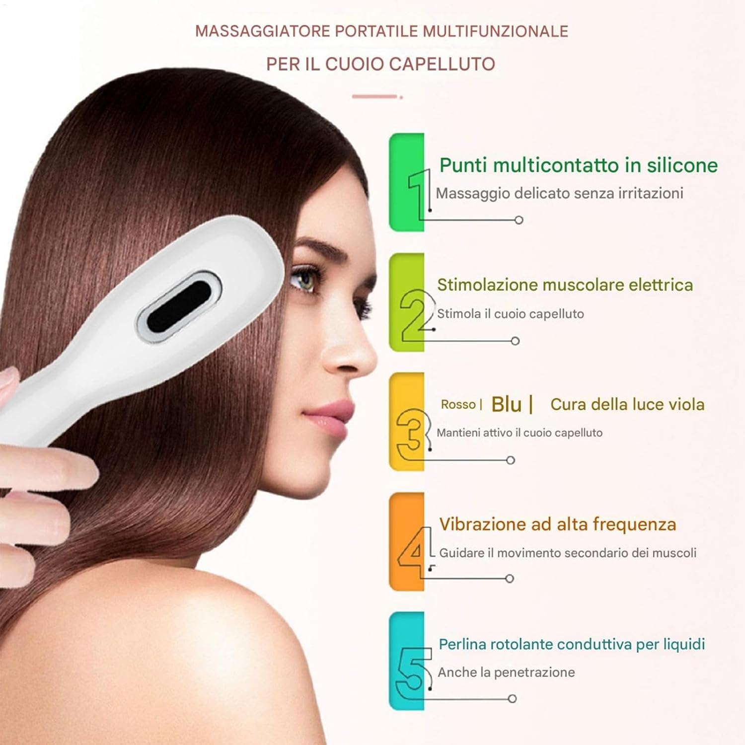 Generic Electric Hair Massage Brush, Electric Hair Growth Massage Brush, Scalp Massager, Hair Growth Brushes for Hair Growth image number 1