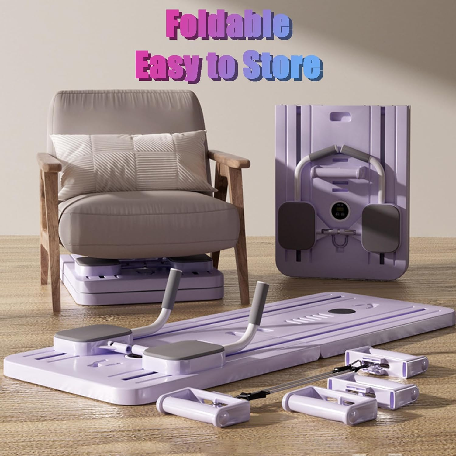 Pilates Reformer - Pilates Board Multi-Functional Abdominal Equipment for Home Gym image number 2