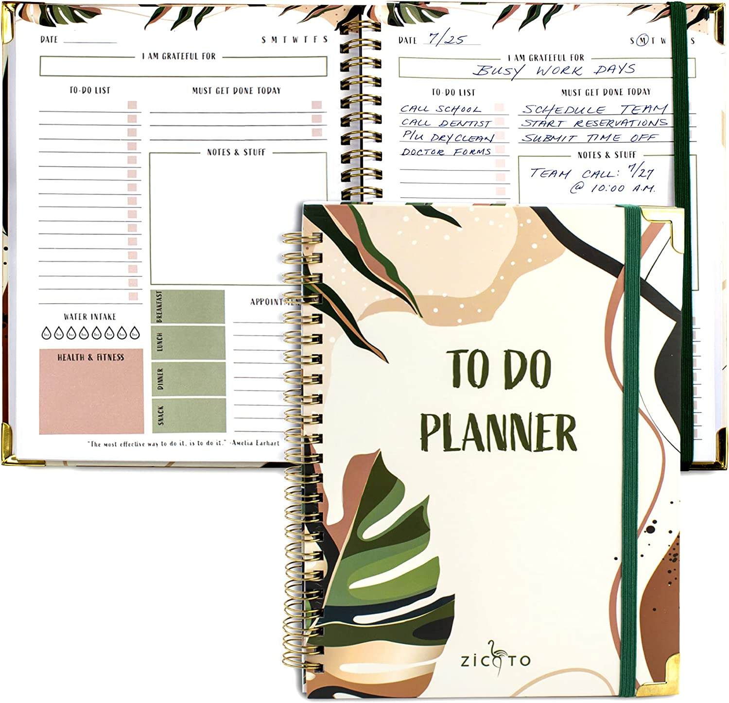 Simplified to Do List Notebook - Aesthetic Daily Planner to Easily Organize Your Tasks and Boost Productivity - Stylish Undated Planner and School or Office Supplies for Women image number 3
