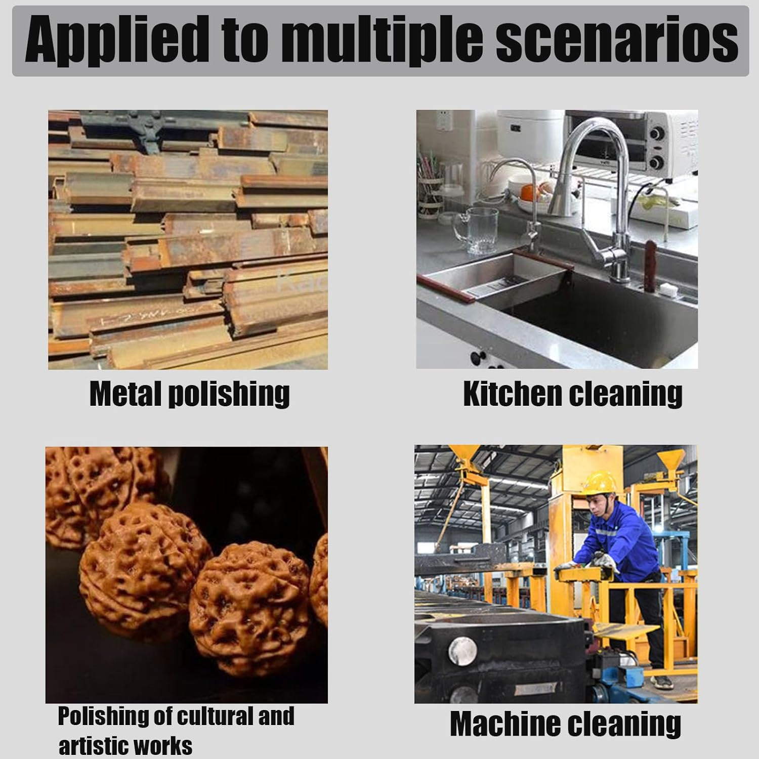 Wire Brush Set 5Pcs - Nylon/Brass/Stainless Steel Bristles with Curved Handle Grip,Rust Removal,Grill Cleaner,Paint Scrubbing Double-Ended Cleaning Brush and Picks Set image number 3