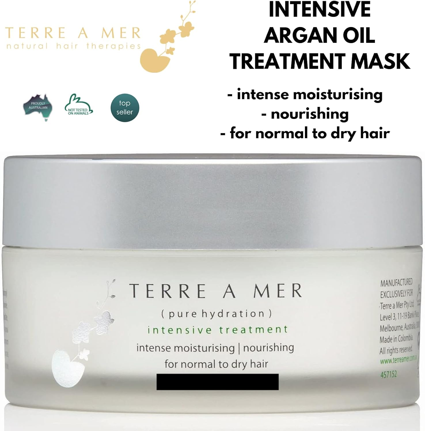 Intensive Treatment Argan Oil Repair Hair Mask Cream, 200 Ml image number 1