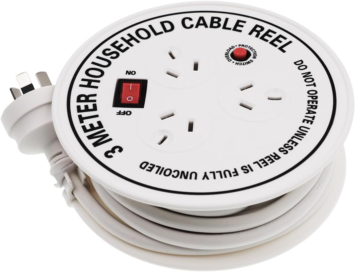 6 Outlets Power Board Overload Protection with 2Xusb-A 2Xusb-C,Power Board with Protected Indicator Light with 1 Meter Cable SAA Apporved Safety Wall Mounted 6 Outlets with 2Xusb-A/2Xusb-C Ports image number 5