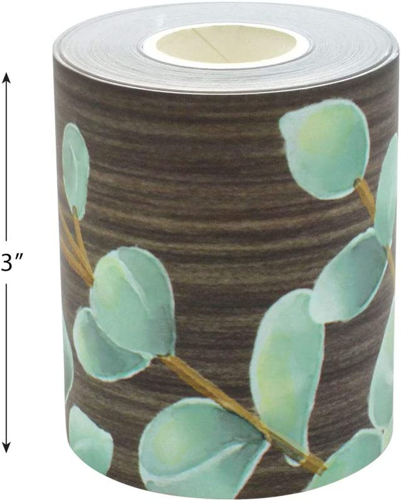 Teacher Created Resources Eucalyptus Straight Rolled Border Trim - 50Ft - Decorate Bulletin Boards, Walls, Desks, Windows, Doors, Lockers, Schools, Classrooms, Homeschool & Offices image number 5
