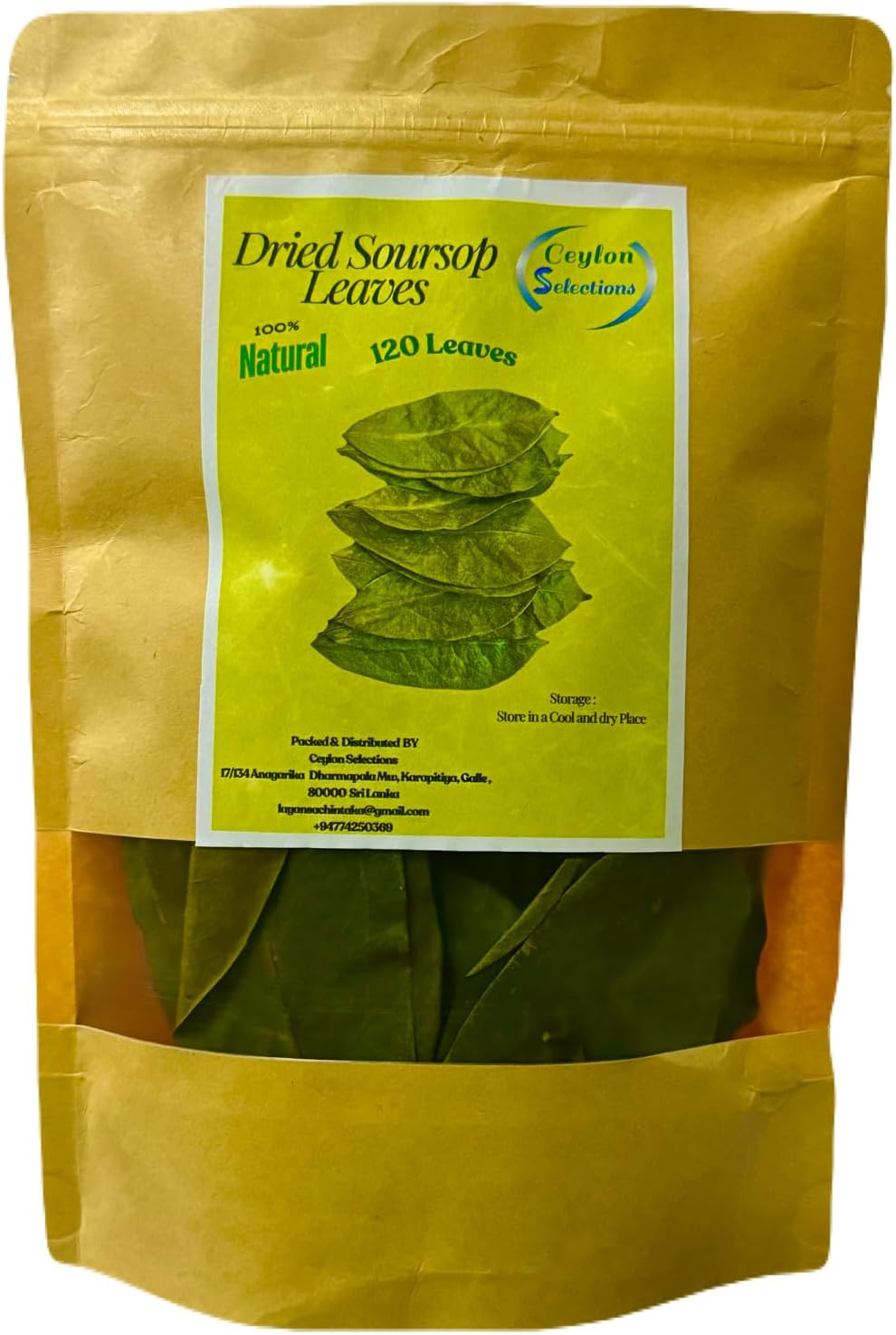 Premium Quality Dried Soursop Graviola 120 Leaves image number 2