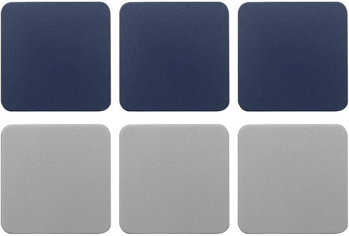 6 PCS Double Color Cup Coasters (Light Deep Grey)