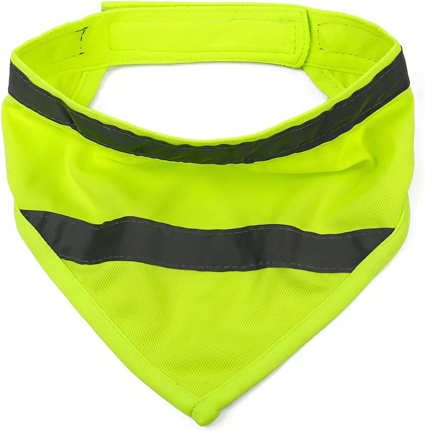 House of Paws Hi-Vis Reflective Dog Bandana - Adjustable Safety Neckwear for High Visibility & Night Walks - Yellow image number 1
