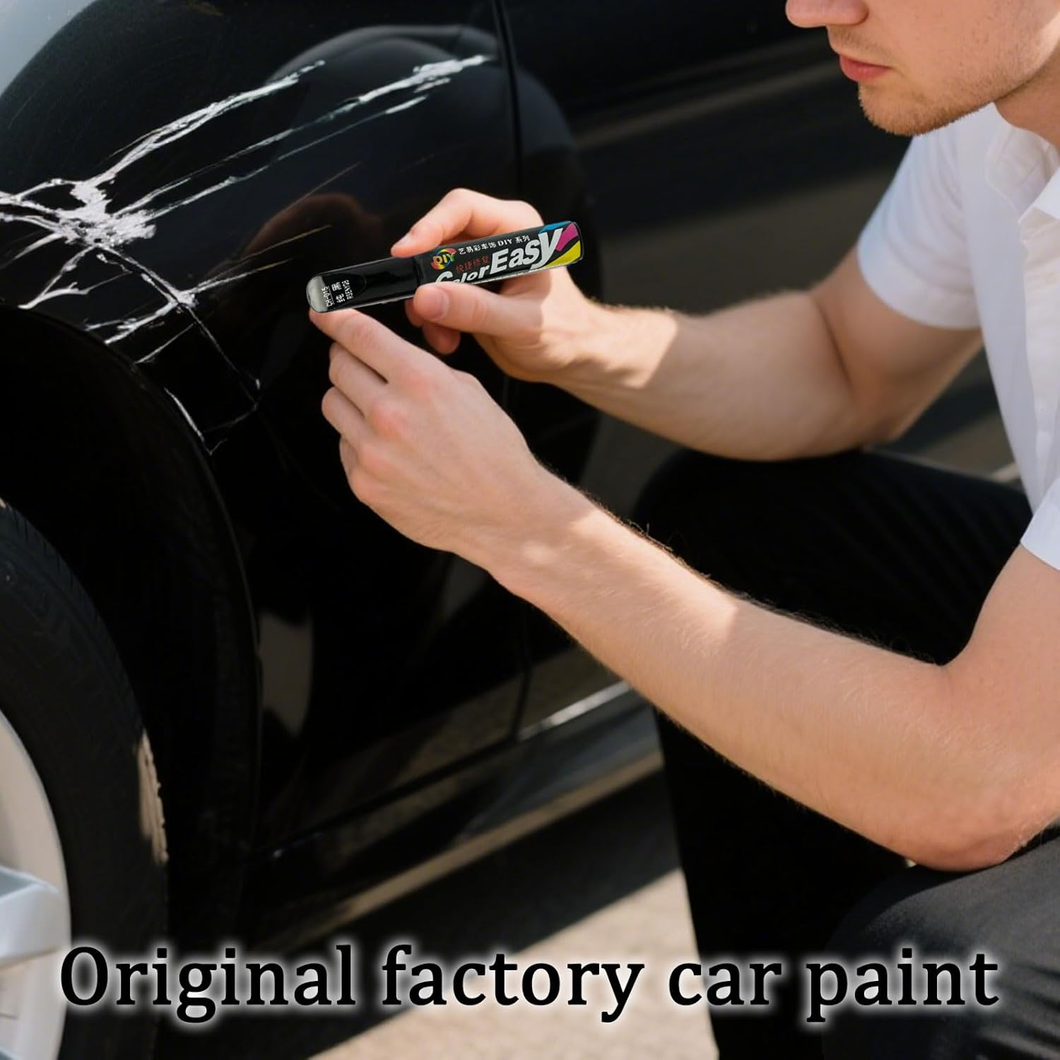 3Pcs Car Scratch Remover, Quick and Easy Touch up Paint Pen, Effective Car Scratch Remover Pen, Repair Scratches and Paint Damage, Suitable for Bicycles, Motorcycles, Cars, Trucks and Recreational Vehicles(Black) image number 5