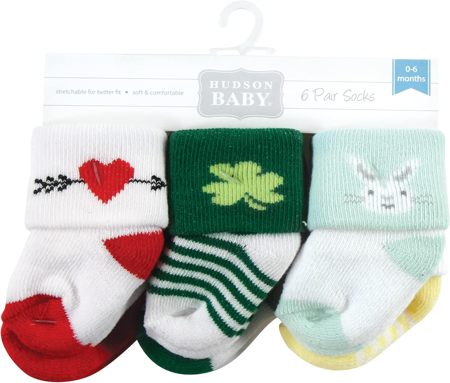 Hudson Baby Baby-Girls Holiday Newborn Terry Socks image number 2