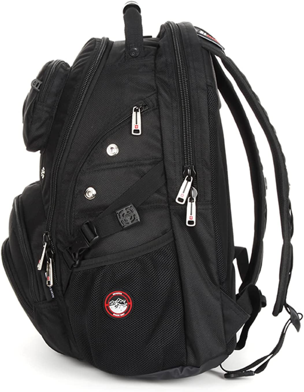 SWISSWIN Swiss Waterproof Business Backpack Travel Backpack College School Backpack Casual Daypack Daily Shoulder Bag SW9903 Black 16 Inch Laptop Notebook Backpack for Men Womens Boys Girls &hellip; image number 1