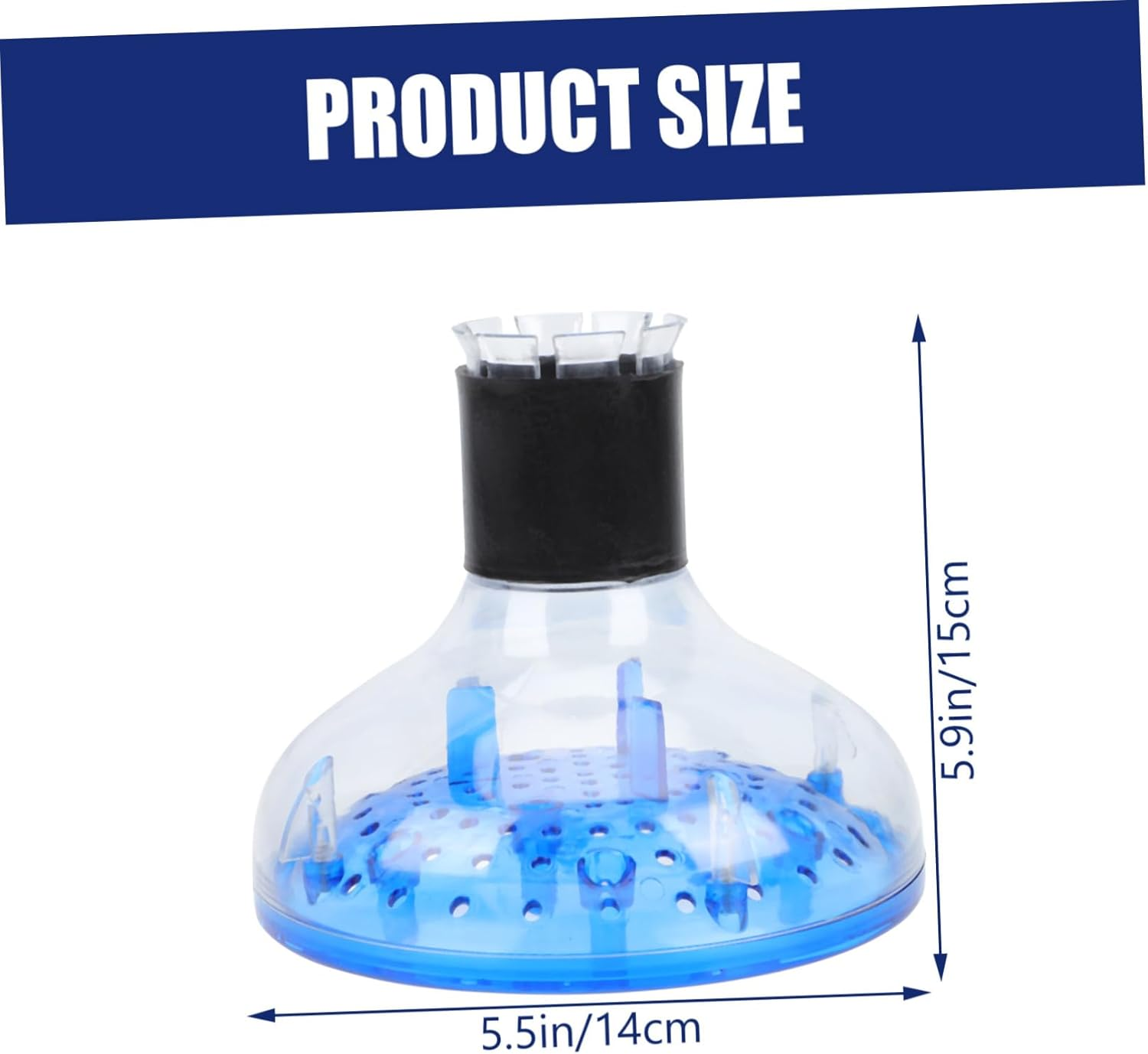 GANAZONO Hair Diffuser Attachment for Wavy and Curly Hair Heat Resistant Blow Dryer Diffuser Head Even Airflow for and Quick Styling at Home Salon image number 2