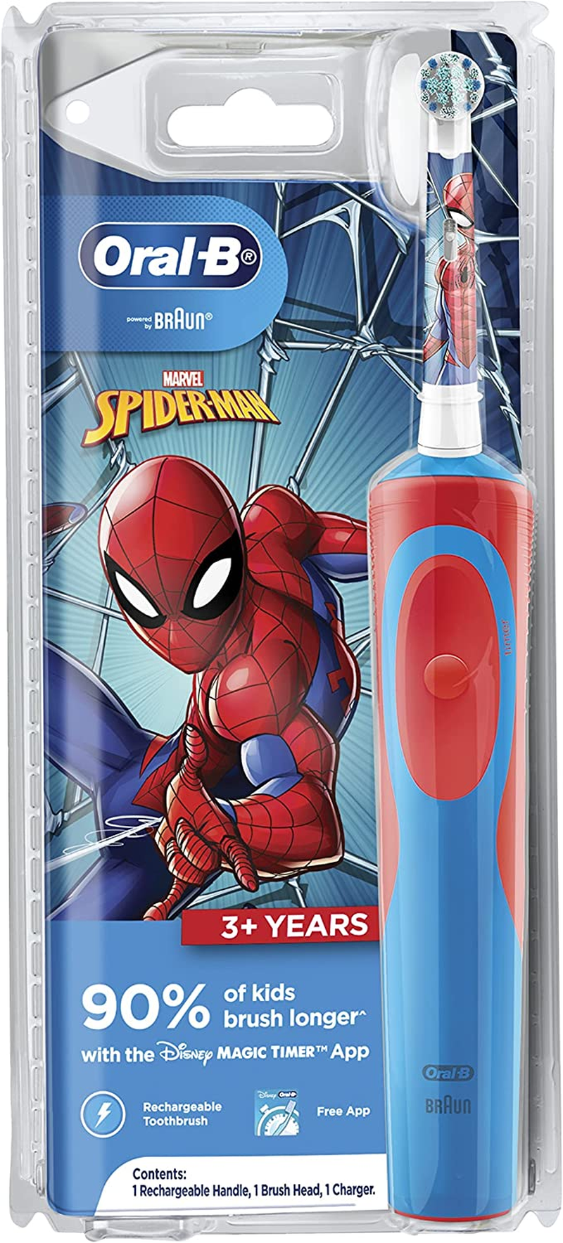 Oral-B Vitality Kids Clean Spiderman Electric Toothbrush image number 4