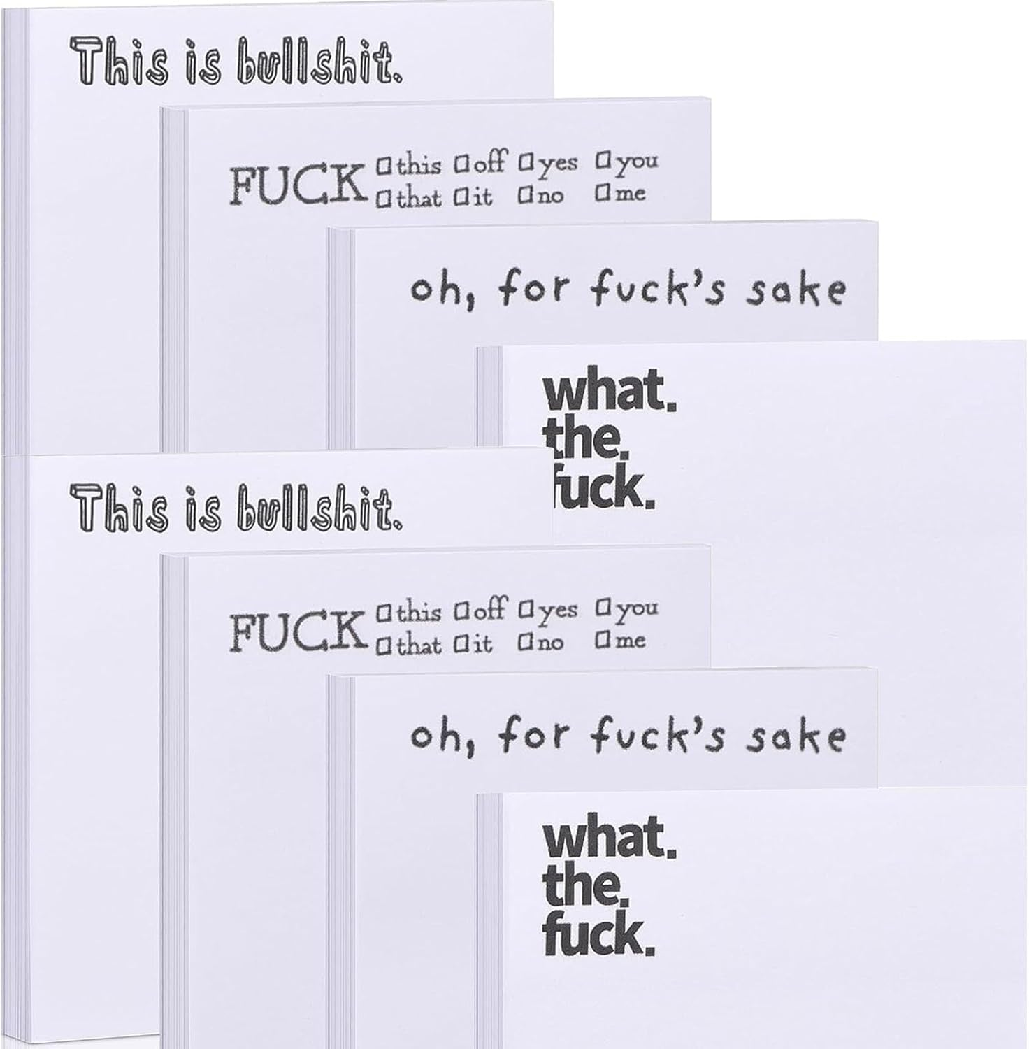 8PCS Funny Sticky Note, Betterjonny 4 Styles Novelty Sticky Notes Spoof Snarky Office Supplies for Women Men, Sassy Desk Accessories School Supplies, Funny Gifts for Friends Colleagues image number 5