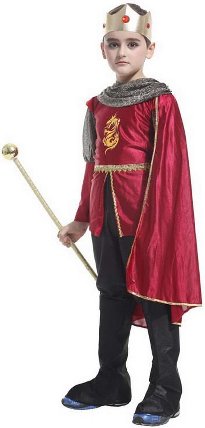 Brcus Boys Lord Prince Noble King Halloween Cosplay Costume Role Play Dress Up