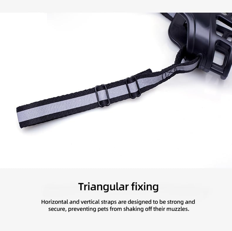 Dog Muzzle, Basket Muzzle for Small Medium Large Dogs, Soft Cage Muzzle for Biting Chewing, Allow Drinking Panting (No.3) image number 1