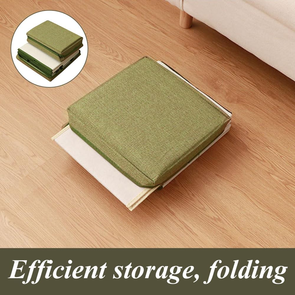 3-Step Dog Stairs with Storage, Non-Slip Bottom Pet Steps, Foldable Storage Pet Ramp, Storage Box Suitable for Small Dogs Cats Bed Couch and Sofa (Green, 70 * 30 * 30 CM) ﻿ image number 2