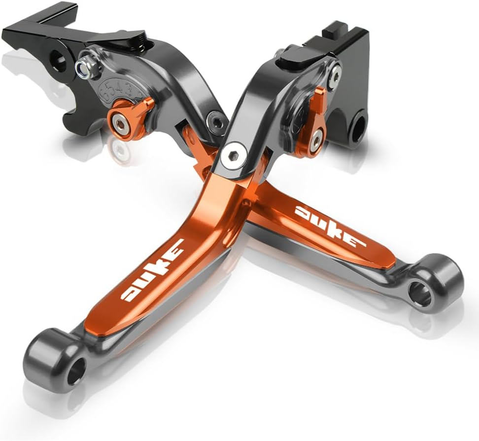 Universal Duke Handlebar Ends 22Mm 7/8" - 2Pcs Moto Grips Ends for Duke 125 200 390 690 790 890 1190 1290/Adventure (Orange)