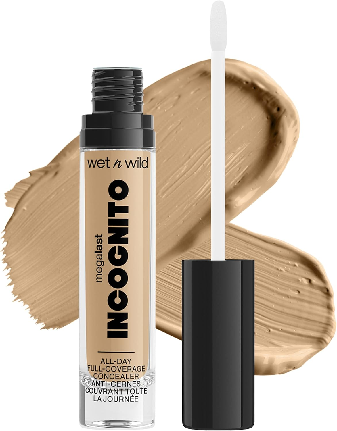 (Medium Honey) - Wet N Wild Mega Last Incognito All-Day Full Coverage Concealer, Medium Honey, 5Ml image number 6