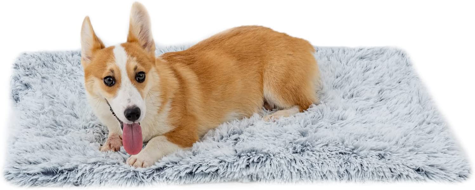 Pjyucien Fluffy Fleece Calming Pet Throw Blanket, Super Soft and Warm for Indoor Cats and Dogs, Medium 24 * 32", Machine Washable, Grey Puppy Bed image number 6