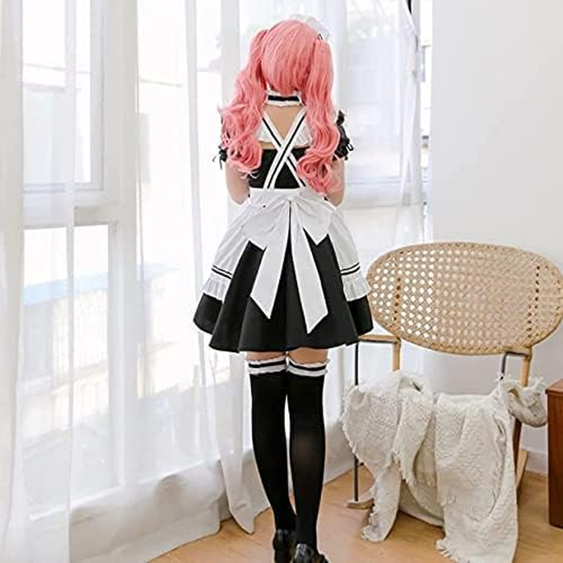 Japanese Girl Anime Cosplay Costume Maid Ladies French Apron Apparel Set Sailor School JK Clothing