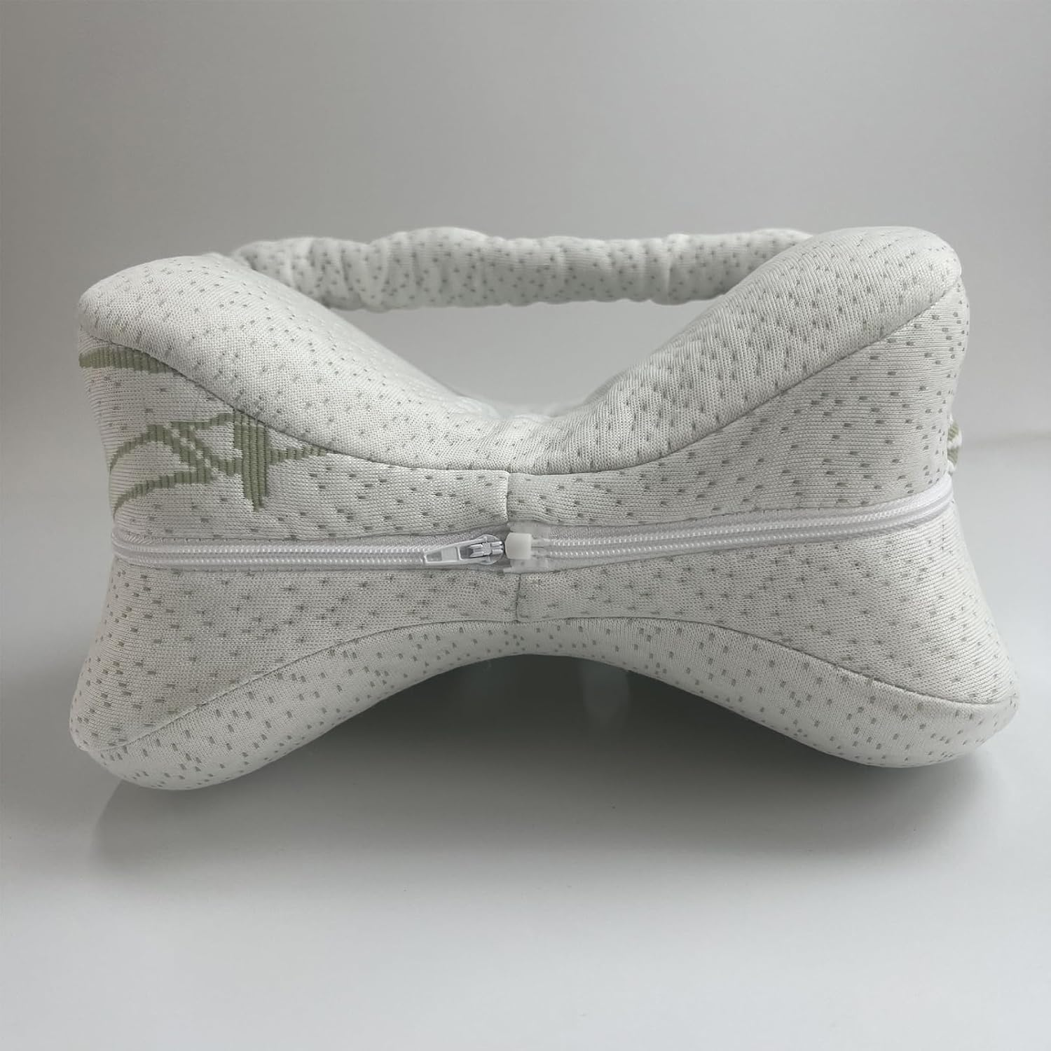 Bamboo Fiber Shaped Memory Foam Leg Pillow for Home Use, Dormitory, Pregnant Women - Leg Pillow with Memory Foam Core to Improve Leg Shape, Knee Pillow for Side Sleepers image number 2