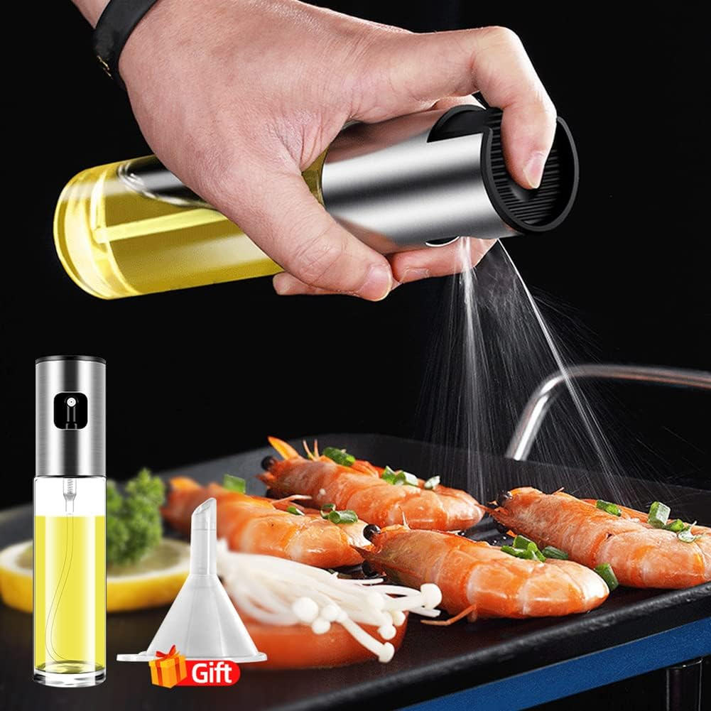 Olive Oil Sprayer for Cooking Oil Spritzer Mister for Air Fryer Canola Vinegar Vegetable Oil Portable Mini Bottle Kitchen Gadgets for Bbq/Pan/Salads/Baking (1 Pack) image number 5