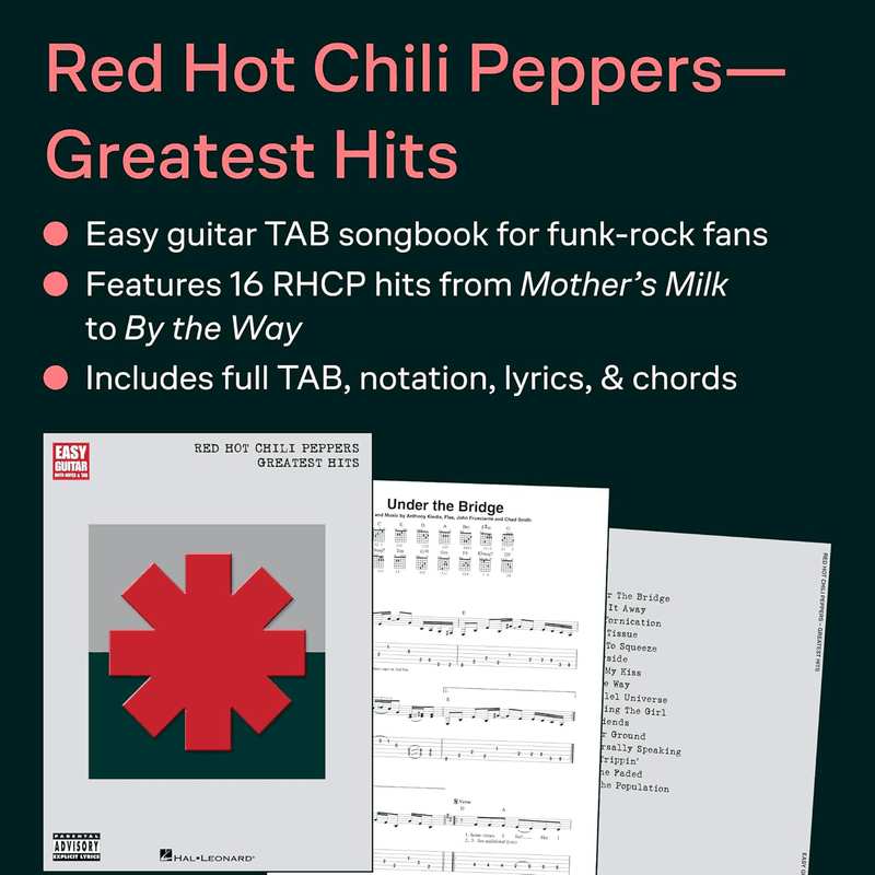 Red Hot Chili Peppers - Greatest Hits: Easy Guitar with Notes and Tab: Easy Guitar Tab image number 3