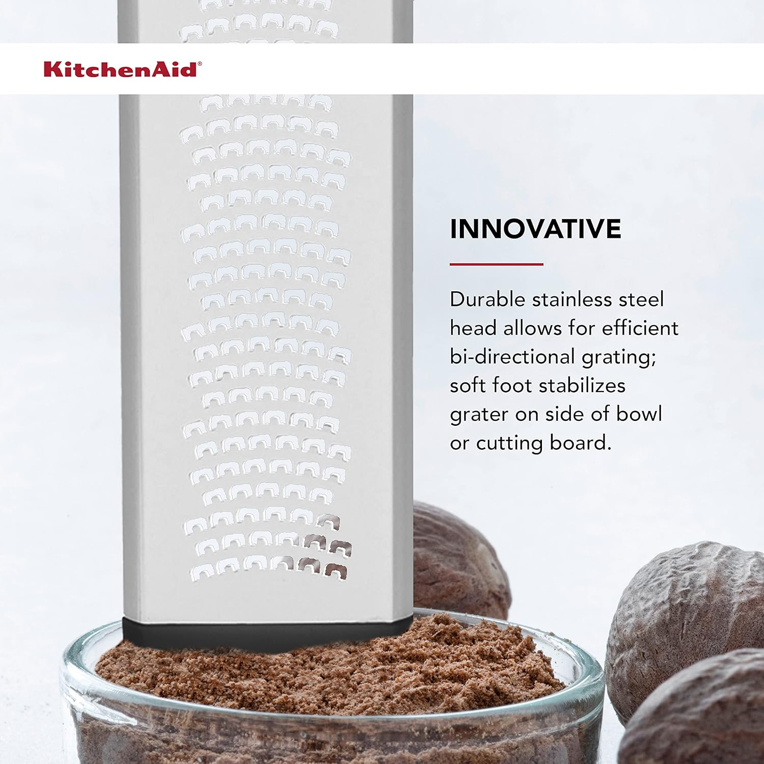 Kitchenaid KE321OHOBA Classic Etched Fine Grater, One Size, Black 2 image number 4