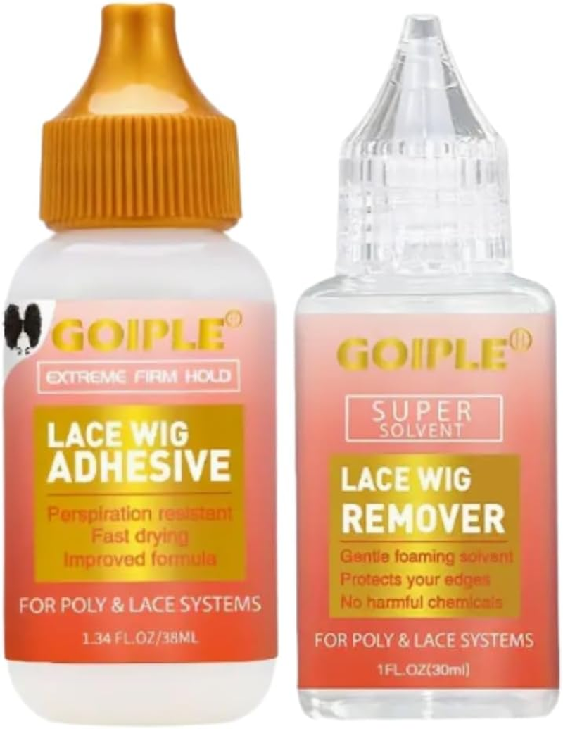GOIPLE Professional Lace Wig Kit, 38Ml Gentle Solvent, for Toupee and Frontal Systems image number 2